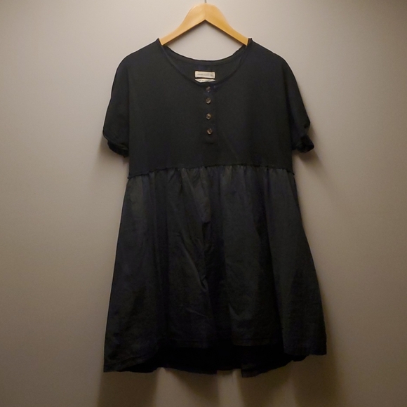 UO Margo Mixed Henley T-Shirt Dress - Picture 3 of 8